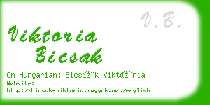 viktoria bicsak business card